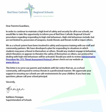 Fair Notice Letter